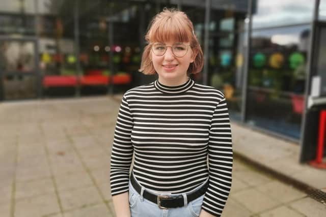 Third-year University of Portsmouth politics and international relations student, Charlotte Nurnberg, 20, who is staging a boozy sit-in protest at the former Waterhole bar in the University of Portsmouth Students' Union.