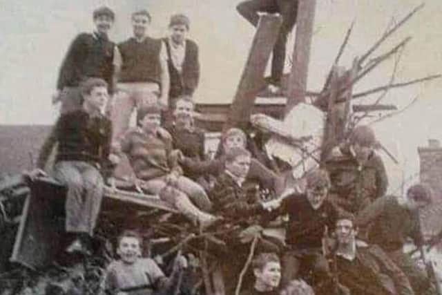 Martin Williams posted this great image on Memories of Bygone Portsmouth facbook group: Bonfire boys (and girl) at Portsea
