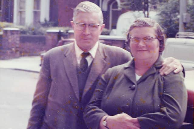 Guillemette pictured with her husband, Ernie, in the seventies. Picture: Chris Moorhouse     (021119-03)