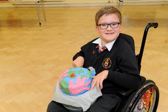 Finlay Lyons (10) who won third place in year six.
Picture: Sarah Standing (121119-1868)