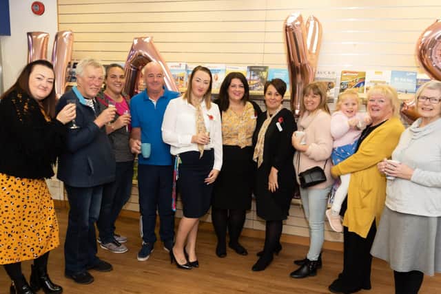 The Hays Travel team celebrates the Gosport store opening with friends, family and customers. Picture: Duncan Shepherd
