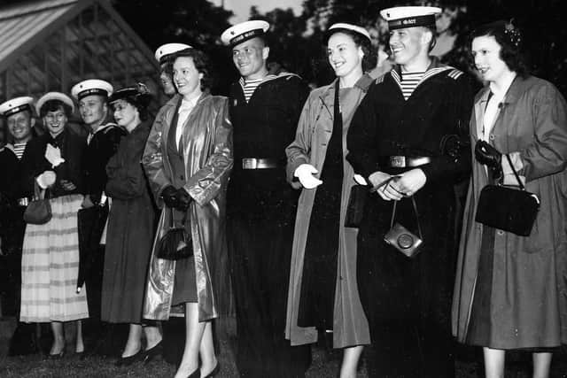Sverdlov sailors visiting Portsmouth in June 1953.  Picture: Fox Photos/Hulton Archive/Getty Images.