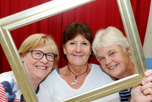 (L-r) Members Jean Dowell, Denise McConnell and Mary North                   Picture: Sarah Standing (180774-6454)