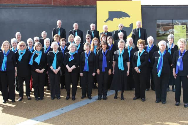 The Milton Glee Choir, pictured, and the Royal Marine Association Concert Band performed together at Portsmouth Guildhall on June 9, 2019