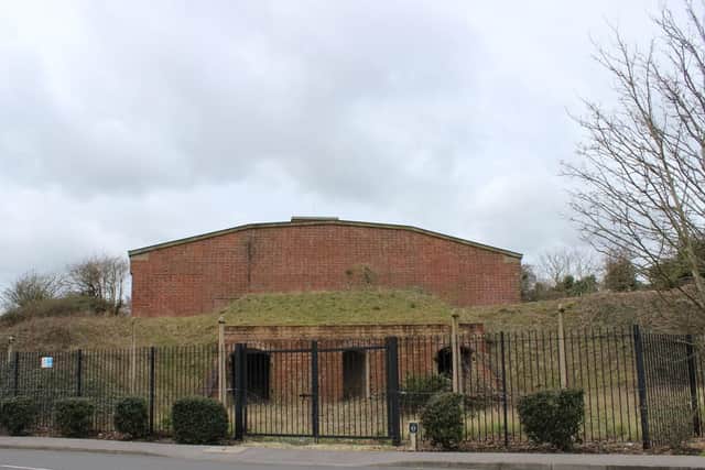 E Magazine, the former gunpowder store at Priddy's Hard