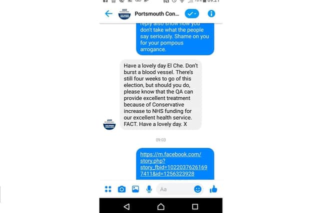 Brent Vine was told 'not to burst a blood vessel' by Portsmouth's Conservatives after he sent them an angry rant on Facebook. Picture: Brent Vine