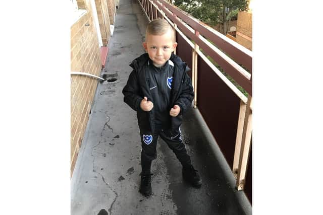 George Bates, 5, from Somers Town is not letting his autism stop him as he collects 100 hugs to raise funds for Children in Need