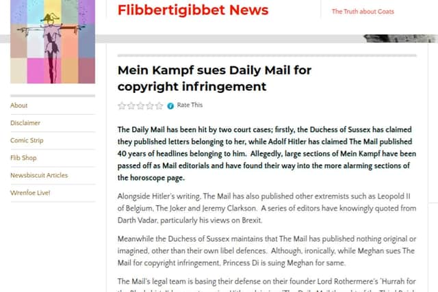 Screenshot of Neil Kendall's blog