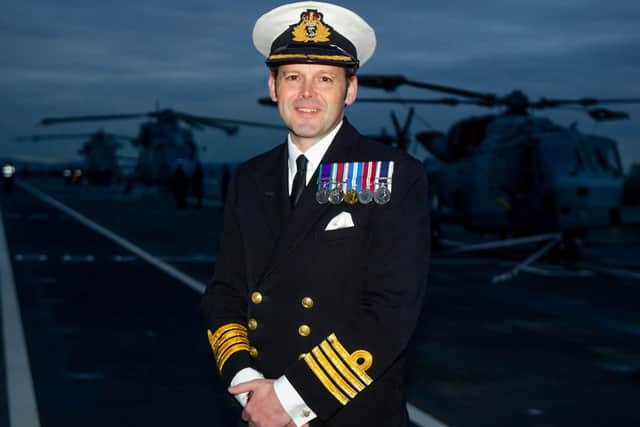 Captain Darren Houston, commanding officer of HMS Prince of Wales.
Picture: Habibur Rahman