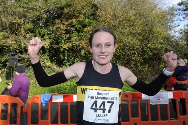 Gosport Half Marathon women's winner Louise Damon