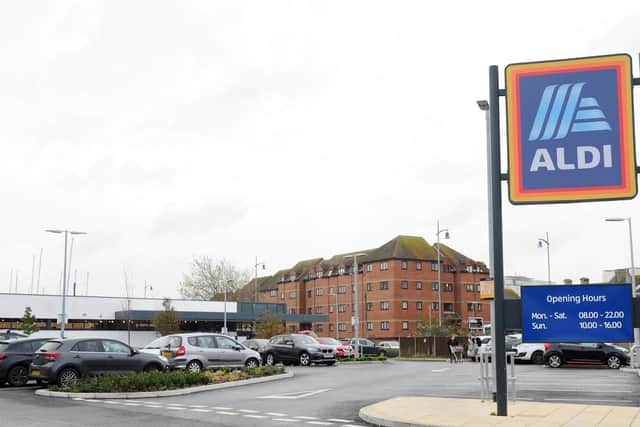 Aldi in Mumby Road, Gosport. Picture: Sarah Standing (151119-692)