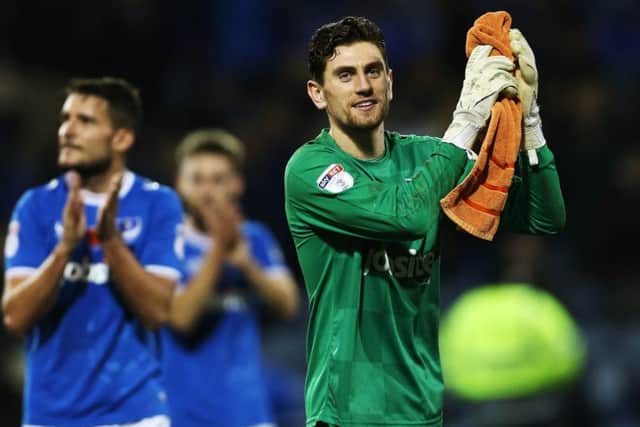Pompey keeper Luke McGee Picture: Joe Pepler