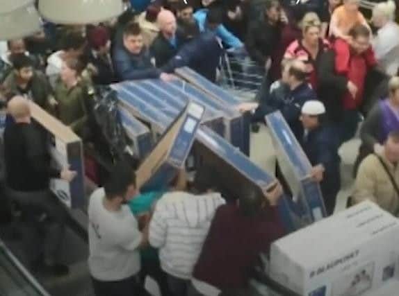 Black Friday has resulted in some chaotic scrambles in shops