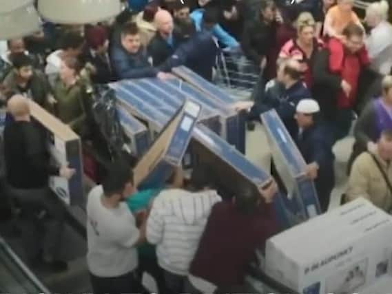 Black Friday has resulted in some chaotic scrambles in shops