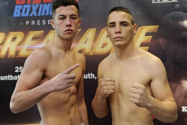 Lucas Ballinghall, left, faces Michael Dehamnia in a featherweight contest Picture: Ian Hargreaves