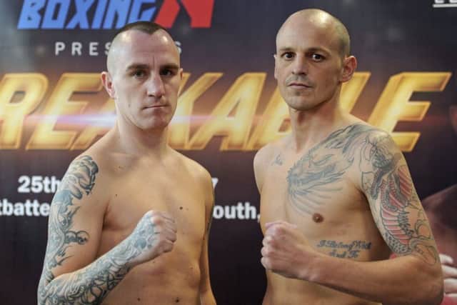 Dave Birmingham, right, faces Antonio Horvatic