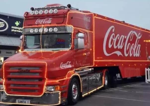 The Coca-Cola truck is at West Quay shopping centre in Southampton this weekend