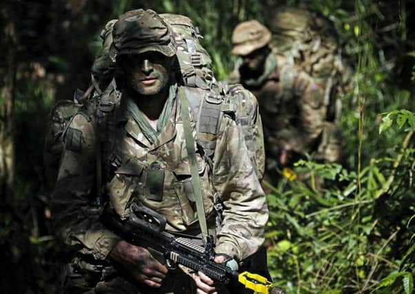 Royal Marines fro 40 Commando during an exercise in Belize. Photo: MoD