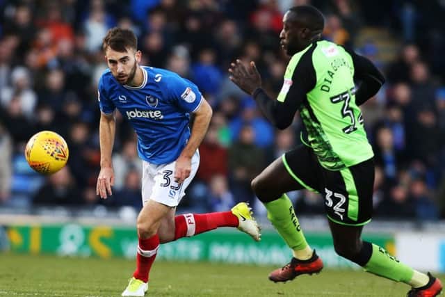 Ben Close impressed in Pompey's midfield against the Pilgrims Picture: Joe Pepler