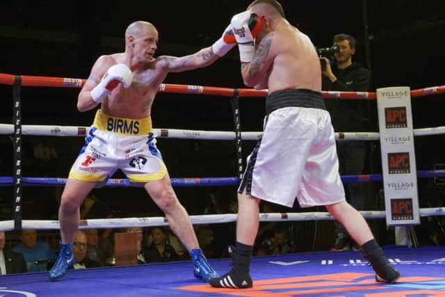 Dave Birmingham tests out Antonio Horvatic with a jab. Picture: Neil Marshall (1713340-261)