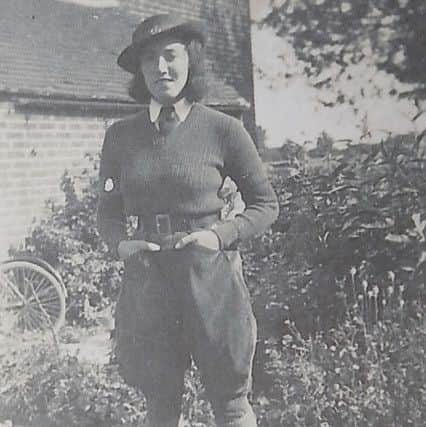 Mary Edney in her Land Army uniform
