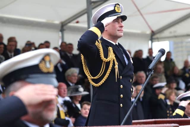 The Earl of Wessex Saluting RFA Tidespring
