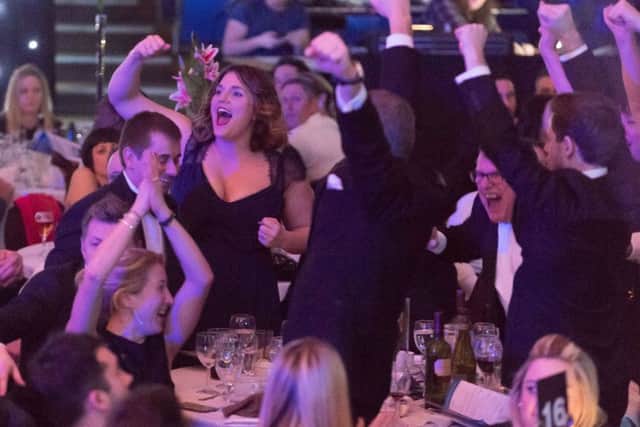 Jubilant scenes at last year's presentation of The News Business Excellence Awards