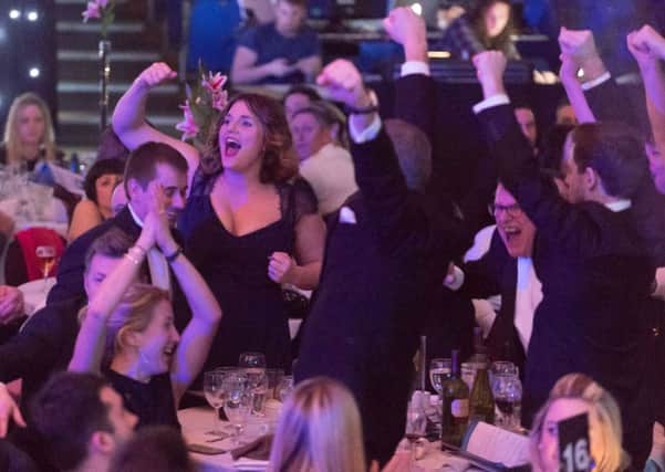 Jubilant scenes at last year's presentation of The News Business Excellence Awards