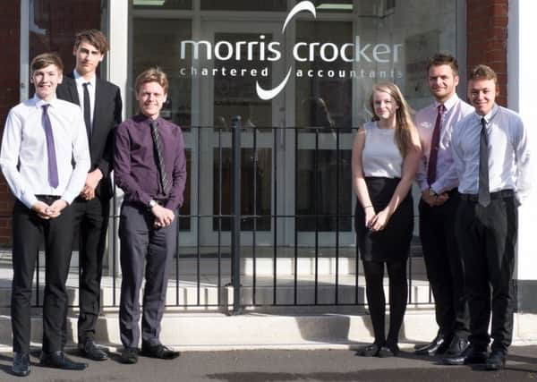 The new apprentices at Morris Crocker