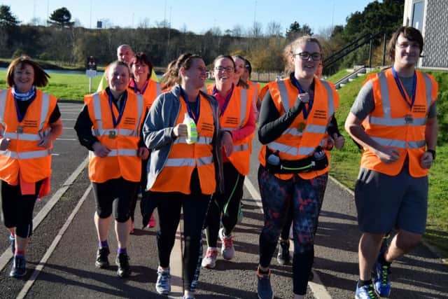 The couch to 5k graduates had a great morning at Lakeside. Picture: David Johns