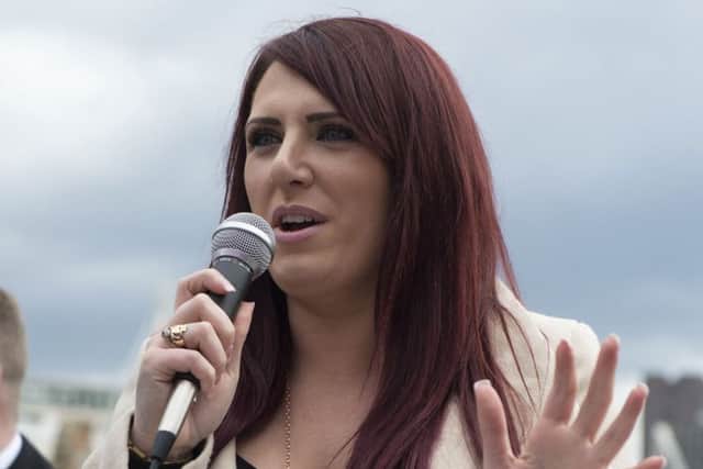 File photo of the deputy leader of far-right group Britain First Jayda Fransen. Picture: Ben Stevens/PA Wire