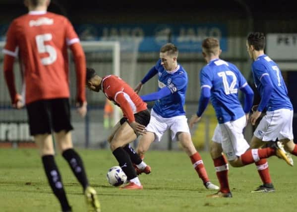 Adam May in action for Pompey reserves against Barnsley at Westleigh Park. Picture: Colin Farmery