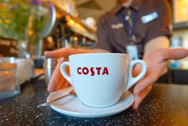 Costa are giving out free coffees in Portsmouth today