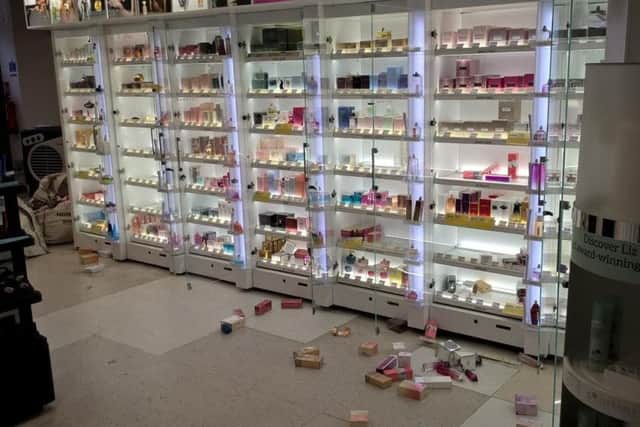 The burgled Boots store in Commercial Road. Pictures: CPS Wessex