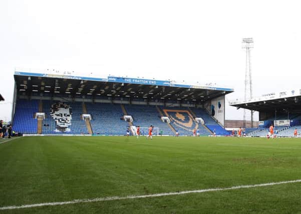 The Fratton End was not opened at Fratton Park for Pompey's 2-0 defeat of Northampton in the Checkatrade Trophy on Saturday. Picture: Joe Pepler