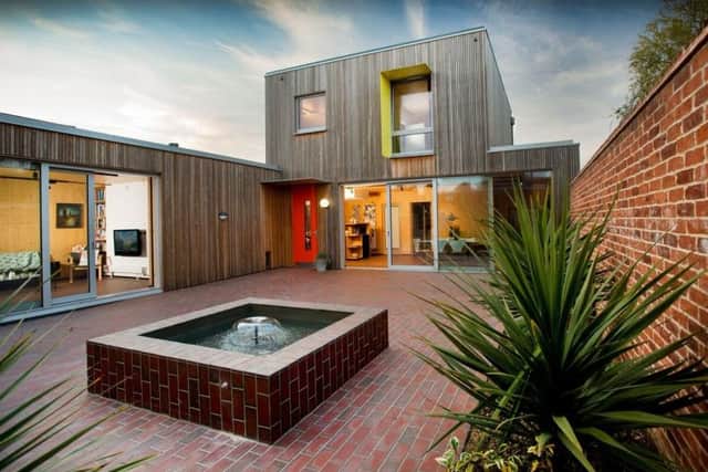 The garden of Hampshire Passivhaus