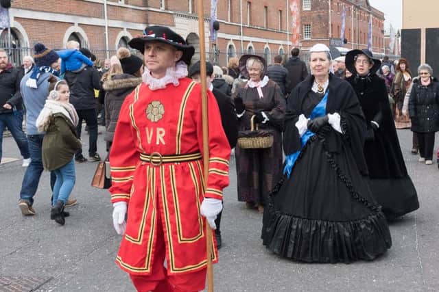 'Queen Victoria' and her entourage    Picture: Keith Woodland