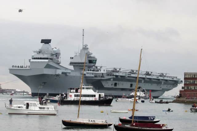 HMS Queen Elizabeth is being formally commissioned on Thursday. Picture: Nigel Foster