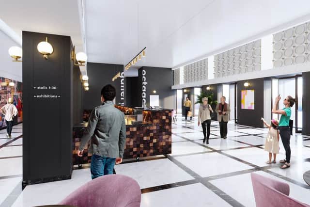 The resdesigned lobby of the Guildhall under the plans