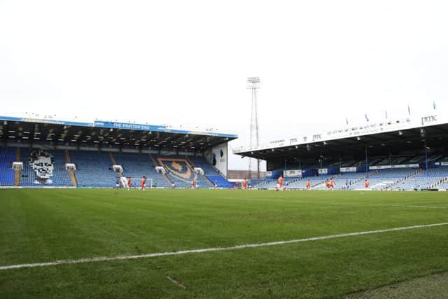 Only 1,780 fans witnessed Pompey's victory against Northampton on Saturday Picture: Joe Pepler