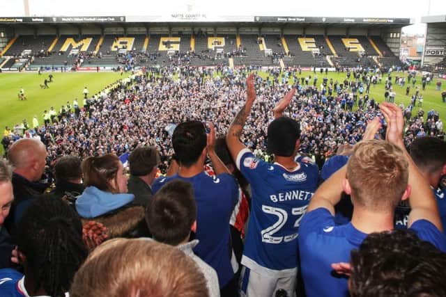 ompey took 4,366 fans to the League One promotion-clincher against Notts County last season  their biggest away support over the past five years
