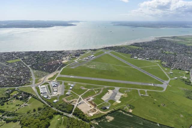 The Daedalus site from the air