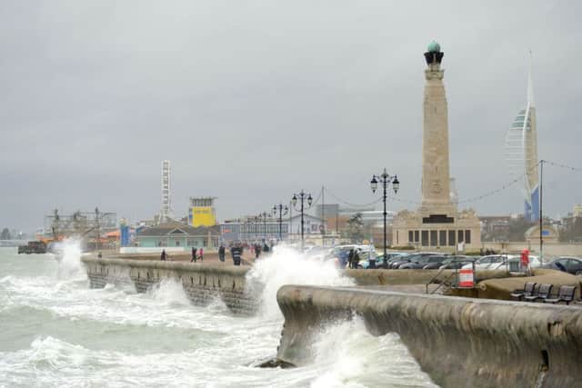 Strong winds caused by Storm Caroline could feature in the Portsmouth area today. Picture: Allan Hutchings