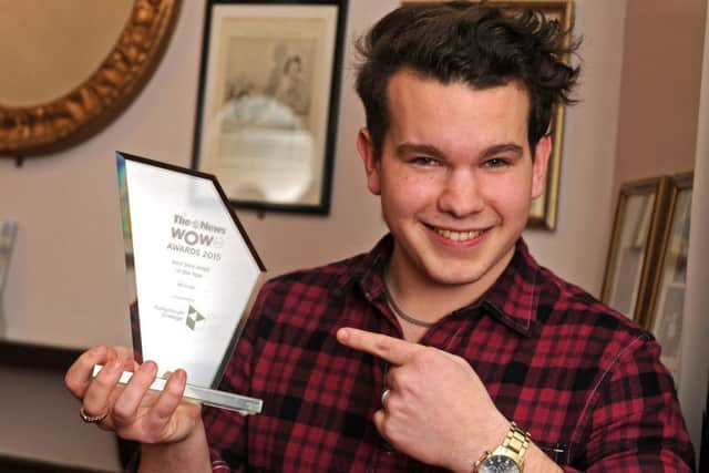 Marley Blandford winning best solo act at the last awards night. Picture Ian Hargreaves.(160041-11)