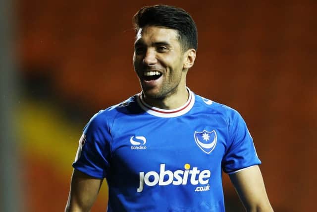 Danny Rose in Pompey's current Sondico kit. Picture: Joe Pepler