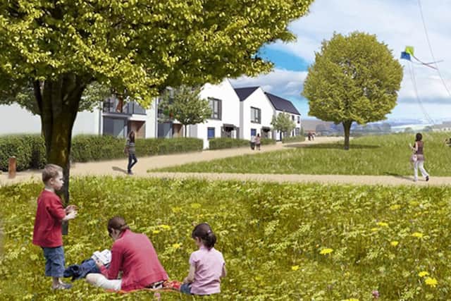 Artists impression of the 6,000-home development of Welborne.