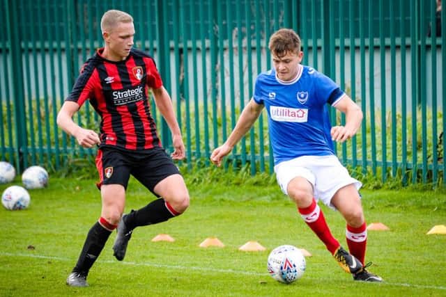 Matt Mayes has joined Gosport Borough on loan from Pompey Academy. Picture: Colin Farmery
