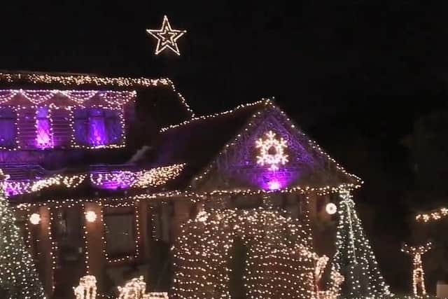 Houses across the country are sporting Christmas lights