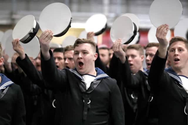 Families of HMS Queen Elizabeth crew have spoken of their pride. Picture: Andrew Matthews/PA Wire