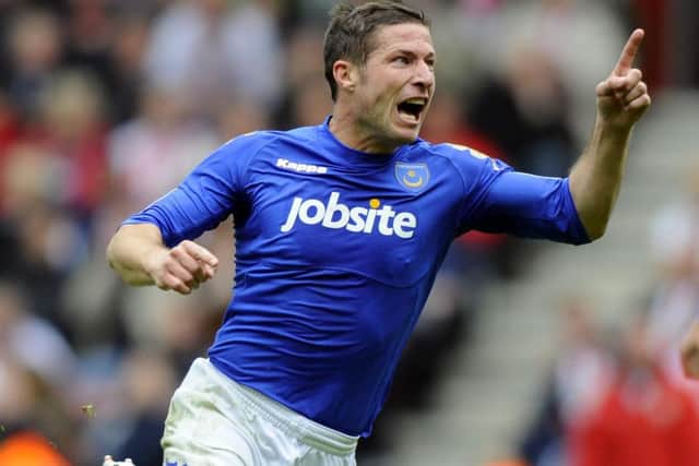 David Norris celebrates his last-gasp equaliser against Southampton at St Marys Picture: Allan Hutchings